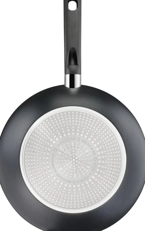 Bissolo Casa Cottura Padelle<LAGOSTINA - WOK 1 MANICO LINEA RIGENERA GREEN DIAM. 28