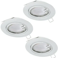Bissolo Casa Plafoniere<LAMPADA DA INCASSO LED PENETO BIANCO D. 8,7CM - 3000K 3X46W 3X400lm GU10: vendita online LAMPADA DA INCASSO LED PENETO BIANCO D. 8,7CM - 3000K 3X46W 3X400lm GU10 in offerta