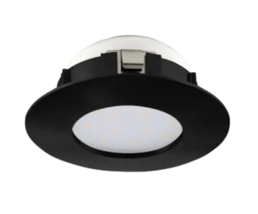 Bissolo Casa Plafoniere<LAMPADA DA INCASSO LED PINEDA NERA D. 7,8CM - 1X4.9W 460lm 3000K IP20 IP44: vendita online LAMPADA DA INCASSO LED PINEDA NERA D. 7,8CM - 1X4.9W 460lm 3000K IP20 IP44 in offerta