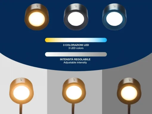 Bissolo Casa Lampade Da Scrivania E Comodino<LAMPADA DA LETTURA 3 IN 1 MAGNETE DIAM 12 H. 30CM NERA: vendita online LAMPADA DA LETTURA 3 IN 1 MAGNETE DIAM 12 H. 30CM NERA in offerta