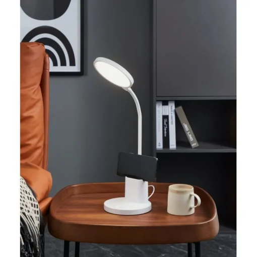 Bissolo Casa Lampade Da Scrivania E Comodino<LAMPADA DA TAVOLO A LED BROLINI BIANCA H. 55CM - 2.1W 300lm 2700-6000W: vendita online LAMPADA DA TAVOLO A LED BROLINI BIANCA H. 55CM - 2.1W 300lm 2700-6000W in offerta