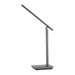 Bissolo Casa Lampade Da Scrivania E Comodino<LAMPADA DA TAVOLO A LED INIESTA GRIGIA H. 35CM - 3.6W 360lm 2700-6000W: vendita online LAMPADA DA TAVOLO A LED INIESTA GRIGIA H. 35CM - 3.6W 360lm 2700-6000W in offerta