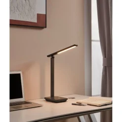 Bissolo Casa Lampade Da Scrivania E Comodino<LAMPADA DA TAVOLO A LED INIESTA GRIGIA H. 35CM - 3.6W 360lm 2700-6000W: vendita online LAMPADA DA TAVOLO A LED INIESTA GRIGIA H. 35CM - 3.6W 360lm 2700-6000W in offerta