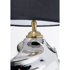 Bissolo Casa Lampade Da Scrivania E Comodino<LAMPADA DA TAVOLO ALBA ARGENTO H 42CM - 1XE27 40W 230V 50/60HZ: vendita online LAMPADA DA TAVOLO ALBA ARGENTO H 42CM - 1XE27 40W 230V 50/60HZ in offerta