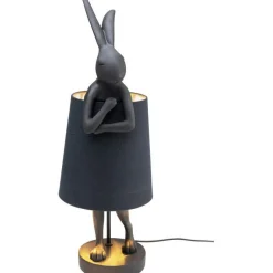 Bissolo Casa Lampade Da Scrivania E Comodino<LAMPADA DA TAVOLO ANIMAL RABBIT NERO/ARGENTO H.68,2CM - E14 1X5W 50/60HZ: vendita online LAMPADA DA TAVOLO ANIMAL RABBIT NERO/ARGENTO H.68,2CM - E14 1X5W 50/60HZ in offerta