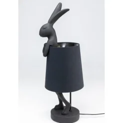 Bissolo Casa Lampade Da Scrivania E Comodino<LAMPADA DA TAVOLO ANIMAL RABBIT NERO/ARGENTO H.68,2CM - E14 1X5W 50/60HZ: vendita online LAMPADA DA TAVOLO ANIMAL RABBIT NERO/ARGENTO H.68,2CM - E14 1X5W 50/60HZ in offerta