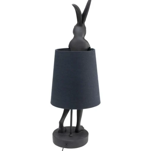 Bissolo Casa Lampade Da Scrivania E Comodino<LAMPADA DA TAVOLO ANIMAL RABBIT NERO/ARGENTO H.68,2CM - E14 1X5W 50/60HZ: vendita online LAMPADA DA TAVOLO ANIMAL RABBIT NERO/ARGENTO H.68,2CM - E14 1X5W 50/60HZ in offerta