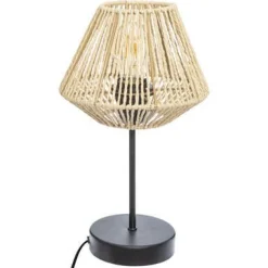 Bissolo Casa Lampade Da Scrivania E Comodino<LAMPADA DA TAVOLO CON CORDA NATURALE JILY H34CM: vendita online LAMPADA DA TAVOLO CON CORDA NATURALE JILY H34CM in offerta
