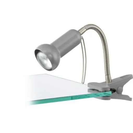 Bissolo Casa Lampade Da Scrivania E Comodino<LAMPADA DA TAVOLO FABIO ARGENTO 30CM - 1X40W E14: vendita online LAMPADA DA TAVOLO FABIO ARGENTO 30CM - 1X40W E14 in offerta