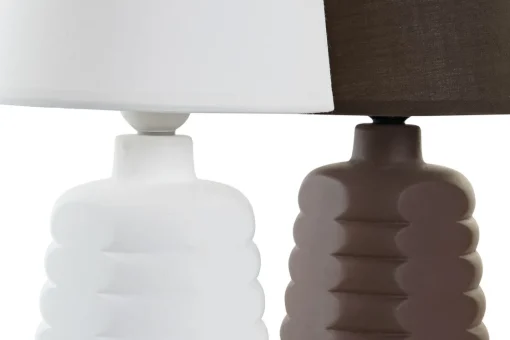 Bissolo Casa Lampade Da Scrivania E Comodino<Lampada Da Tavolo In Gres Poliestere 18x18x37 - E27 50w Colori Assortiti
