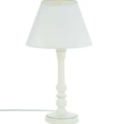 Bissolo Casa Lampade Da Scrivania E Comodino<LAMPADA DA TAVOLO LEO BIANCO H 36CM - E14 25W: vendita online LAMPADA DA TAVOLO LEO BIANCO H 36CM - E14 25W in offerta