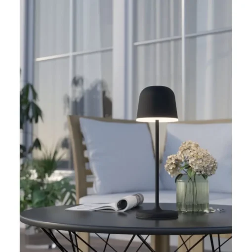 Bissolo Casa Lampade Da Scrivania E Comodino<LAMPADA DA TAVOLO MANNERA NERO H. 34CM - 2.2W 3000K 200lm: vendita online LAMPADA DA TAVOLO MANNERA NERO H. 34CM - 2.2W 3000K 200lm in offerta