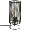 Bissolo Casa Lampade Da Scrivania E Comodino<LAMPADA DA TAVOLO NORA NERA H 30CM - E27 40W: vendita online LAMPADA DA TAVOLO NORA NERA H 30CM - E27 40W in offerta