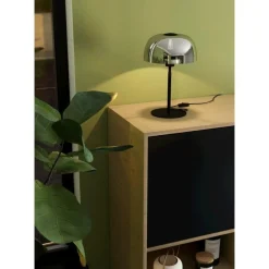 Bissolo Casa Lampade Da Scrivania E Comodino<LAMPADA DA TAVOLO SOLO 2 NERA H. 41,5CM - 1X40W E27: vendita online LAMPADA DA TAVOLO SOLO 2 NERA H. 41,5CM - 1X40W E27 in offerta