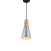 Bissolo Casa Lampadari<Lampada Soffitto in offerta: Lampada metallo argento e legno