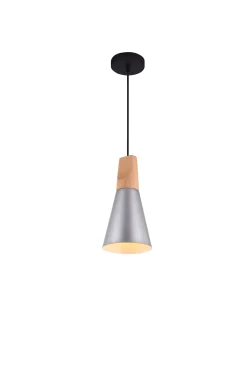 Bissolo Casa Lampadari<Lampada Soffitto in offerta: Lampada metallo argento e legno