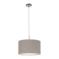 Bissolo Casa Lampadari<LAMPADARIO 1 LUCE PASTERI SATINATO/TORTORA 38CM - 1X60W E27: vendita online LAMPADARIO 1 LUCE PASTERI SATINATO/TORTORA 38CM - 1X60W E27 in offerta