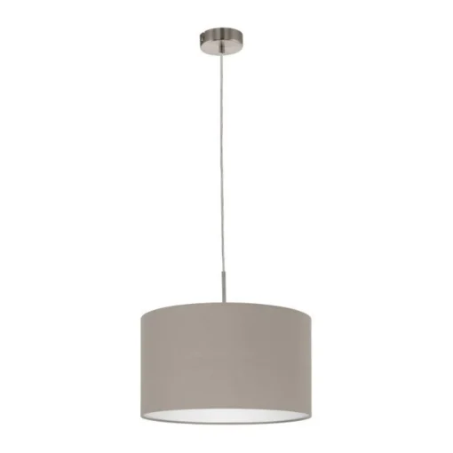 Bissolo Casa Lampadari<LAMPADARIO 1 LUCE PASTERI SATINATO/TORTORA 38CM - 1X60W E27: vendita online LAMPADARIO 1 LUCE PASTERI SATINATO/TORTORA 38CM - 1X60W E27 in offerta
