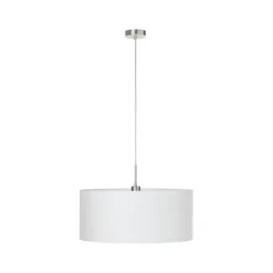 Bissolo Casa Lampadari<LAMPADARIO 1 LUCE PASTERI SATINATO/BIANCO 53CM - 1X60W E27: vendita online LAMPADARIO 1 LUCE PASTERI SATINATO/BIANCO 53CM - 1X60W E27 in offerta