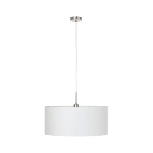 Bissolo Casa Lampadari<LAMPADARIO 1 LUCE PASTERI SATINATO/BIANCO 53CM - 1X60W E27: vendita online LAMPADARIO 1 LUCE PASTERI SATINATO/BIANCO 53CM - 1X60W E27 in offerta