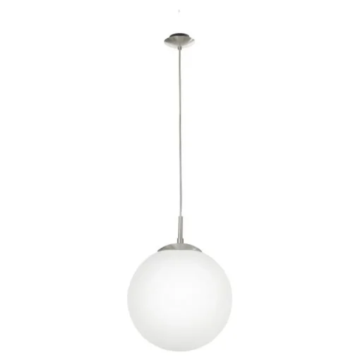 Bissolo Casa Lampadari<LAMPADARIO 1 LUCE RONDO SATINATO D. 30CM - 1X60W E27: vendita online LAMPADARIO 1 LUCE RONDO SATINATO D. 30CM - 1X60W E27 in offerta