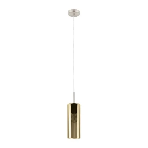 Bissolo Casa Lampadari<LAMPADARIO 1 LUCE SELVINO ORO FUME' D10XH110CM - 1X15W E27: vendita online LAMPADARIO 1 LUCE SELVINO ORO FUME' D10XH110CM - 1X15W E27 in offerta