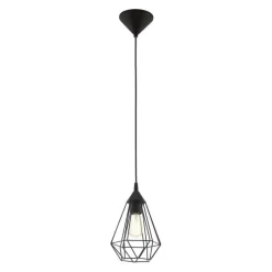 Bissolo Casa Lampadari<LAMPADARIO 1 LUCE TARBES NERO 17,5CM - 1X60W E27: vendita online LAMPADARIO 1 LUCE TARBES NERO 17,5CM - 1X60W E27 in offerta