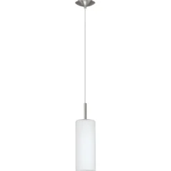 Bissolo Casa Lampadari<LAMPADARIO 1 LUCE TROY 3 SATINATO 110CM - 1X40W E27: vendita online LAMPADARIO 1 LUCE TROY 3 SATINATO 110CM - 1X40W E27 in offerta