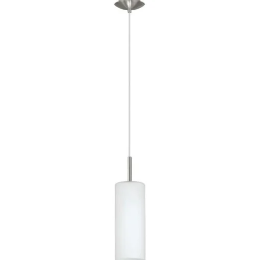 Bissolo Casa Lampadari<LAMPADARIO 1 LUCE TROY 3 SATINATO 110CM - 1X40W E27: vendita online LAMPADARIO 1 LUCE TROY 3 SATINATO 110CM - 1X40W E27 in offerta