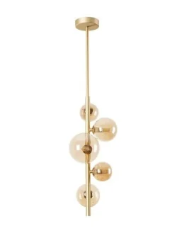 Bissolo Casa Lampadari<LAMPADARIO 5 LUCI FENIX ORO SATINATO - 5XG9 MAX 28W: vendita online LAMPADARIO 5 LUCI FENIX ORO SATINATO - 5XG9 MAX 28W in offerta