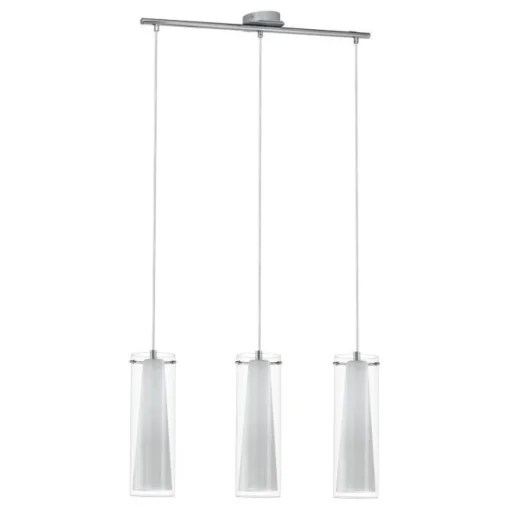 Bissolo Casa Lampadari<LAMPADARIO 3 LUCI PINTO CROMATO 110CM - 3X40W E27: vendita online LAMPADARIO 3 LUCI PINTO CROMATO 110CM - 3X40W E27 in offerta