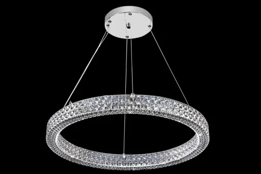 Bissolo Casa Lampadari<LAMPADARIO A LED SOLEDAD D. 60CM CROMATO - 3600lm 4000K 40W: vendita online LAMPADARIO A LED SOLEDAD D. 60CM CROMATO - 3600lm 4000K 40W in offerta