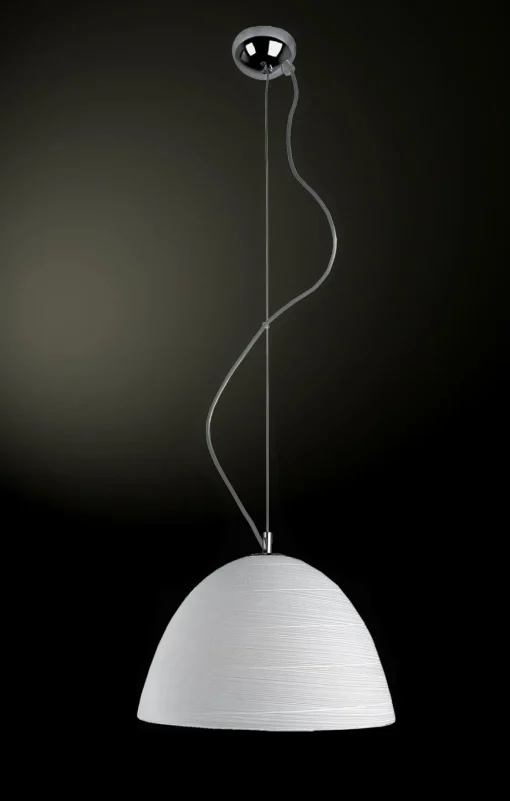 Bissolo Casa Lampadari<LAMPADARIO CANDICE D. 35CM BIANCO SATINATO - 1XE27 MAX 72W: vendita online LAMPADARIO CANDICE D. 35CM BIANCO SATINATO - 1XE27 MAX 72W in offerta