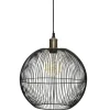 Bissolo Casa Lampadari<LAMPADARIO IN METALLO NERO D. 34CM: vendita online LAMPADARIO IN METALLO NERO D. 34CM in offerta