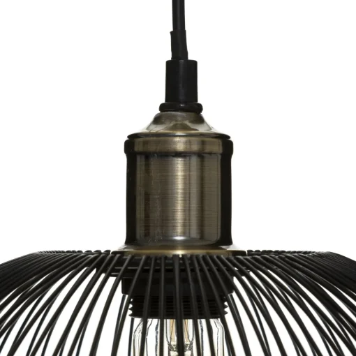 Bissolo Casa Lampadari<LAMPADARIO IN METALLO NERO D. 34CM: vendita online LAMPADARIO IN METALLO NERO D. 34CM in offerta