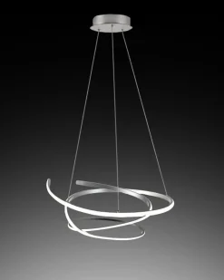 Bissolo Casa Lampadari<LAMPADARIO KILEY D. 54CM ARGENTO - 4050lm 4500K 45W: vendita online LAMPADARIO KILEY D. 54CM ARGENTO - 4050lm 4500K 45W in offerta