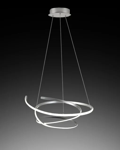 Bissolo Casa Lampadari<LAMPADARIO KILEY D. 54CM ARGENTO - 4050lm 4500K 45W: vendita online LAMPADARIO KILEY D. 54CM ARGENTO - 4050lm 4500K 45W in offerta