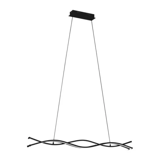 Bissolo Casa Lampadari<LAMPADARIO LED LASANA 3 NERO L98.5 H120CM - 5300lm 3000K 36W: vendita online LAMPADARIO LED LASANA 3 NERO L98.5 H120CM - 5300lm 3000K 36W in offerta