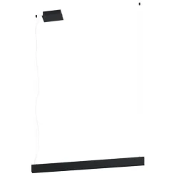 Bissolo Casa Lampadari<LAMPADARIO LED TERMINI NERO L106.5 H150CM - 31.5/15.5W 3700lm 3000K: vendita online LAMPADARIO LED TERMINI NERO L106.5 H150CM - 31.5/15.5W 3700lm 3000K in offerta