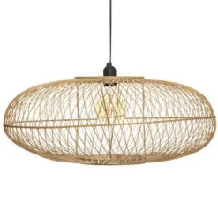 Bissolo Casa Lampadari<LAMPADARIO LOREN IN BAMBÙ NATURALE D 60CM - E27 40W: vendita online LAMPADARIO LOREN IN BAMBÙ NATURALE D 60CM - E27 40W in offerta