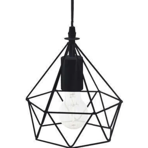 Bissolo Casa Lampadari<LAMPADARIO MOD. IDA DIAM. 19 H. 22 CM IN METALLO NERO E27 40W: vendita online LAMPADARIO MOD. IDA DIAM. 19 H. 22 CM IN METALLO NERO E27 40W in offerta