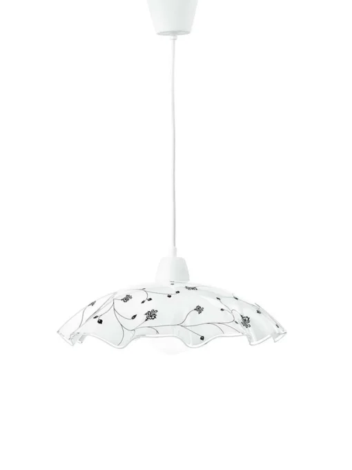 Bissolo Casa Lampadari<LAMPADARIO ROOT CON PENDEL BIANCO 42X30CM - 1XE27 MAX 60W: vendita online LAMPADARIO ROOT CON PENDEL BIANCO 42X30CM - 1XE27 MAX 60W in offerta
