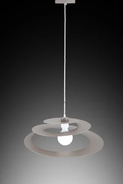 Bissolo Casa Lampadari<LAMPADARIO SPIRALE D. 50CM SABBIA - 1XE27 MAX 42W: vendita online LAMPADARIO SPIRALE D. 50CM SABBIA - 1XE27 MAX 42W in offerta