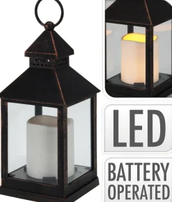 Bissolo Casa Lanterne<LANTERNA CON CANDELA A LED: vendita online LANTERNA CON CANDELA A LED in offerta