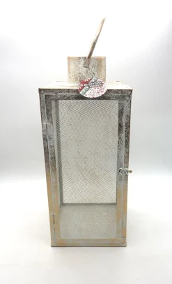 Bissolo Casa Lanterne<LANTERNA METALLO H. 45,5X19,5X19,5CM ORO: vendita online LANTERNA METALLO H. 45,5X19,5X19,5CM ORO in offerta