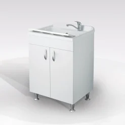 Bissolo Casa Mobili Per Lavanderia<Lavatoio da bagno con lavello: mobile lavatoio con 2 ante