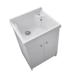 Bissolo Casa Mobili Per Lavanderia<LAVATOIO LINEA CERAMICA CM 62X52 BIANCO