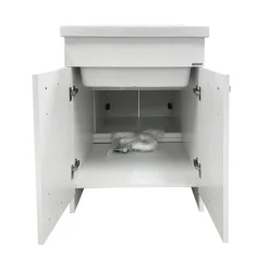Bissolo Casa Mobili Per Lavanderia<LAVATOIO LINEA CERAMICA CM 62X52 BIANCO