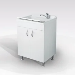 Bissolo Casa Mobili Per Lavanderia<LAVATOIO MOD. ECO CM 60X50 BIANCO