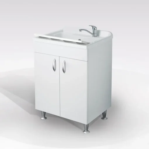 Bissolo Casa Mobili Per Lavanderia<LAVATOIO MOD. ECO CM 60X50 BIANCO
